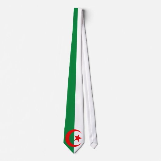 Cravate Drapeau de l'Algérie (Devant)