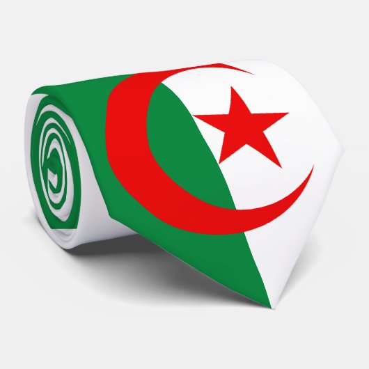 Cravate Drapeau de l'Algérie (Roulé)