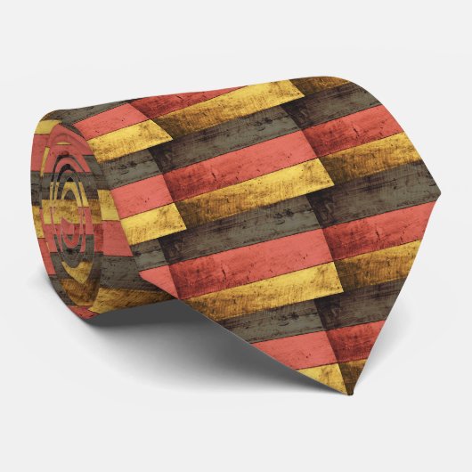 Cravate Drapeau de l'Allemagne en bois (Roulé)