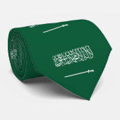Cravate Drapeau de l'Arabie saoudite (Roulé)