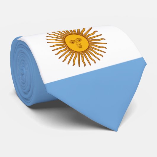 Cravate Drapeau de l'Argentine (Roulé)