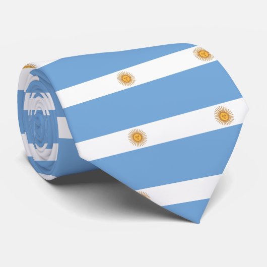 Cravate Drapeau de l'Argentine (Roulé)