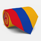 Cravate Drapeau de l'Arménie (Roulé)