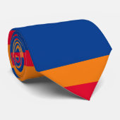 Cravate Drapeau de l'Arménie motif (Roulé)