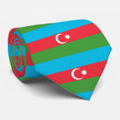 Cravate Drapeau de l'Azerbaïdjan (Roulé)