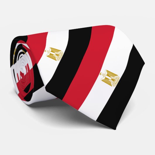 Cravate Drapeau de l'Égypte (Roulé)