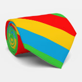 Cravate Drapeau de l'Érythrée rayures symbole pays lignes (Roulé)