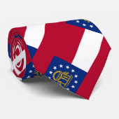 Cravate Drapeau de l'État de Géorgie (Roulé)