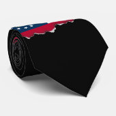Cravate Drapeau de l'État de Géorgie (Roulé)