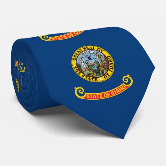 Cravate Drapeau de l'État de l'Idaho (Roulé)