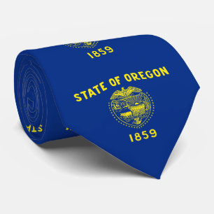 Cravate Drapeau de l'État de l'Oregon