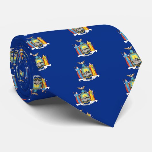 Cravate Drapeau de l'état de New-York (Roulé)