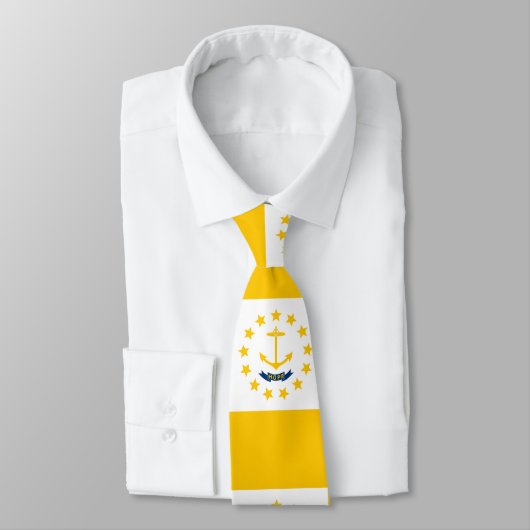 Cravate Drapeau de l'État de Rhode Island (Attaché)