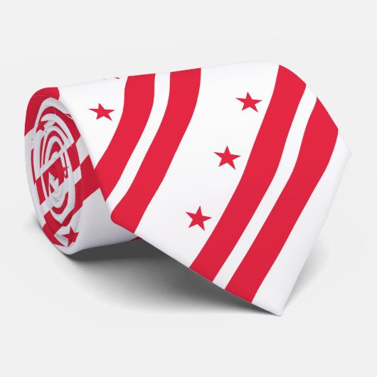 Cravate Drapeau de l'État de Washington DC (Roulé)