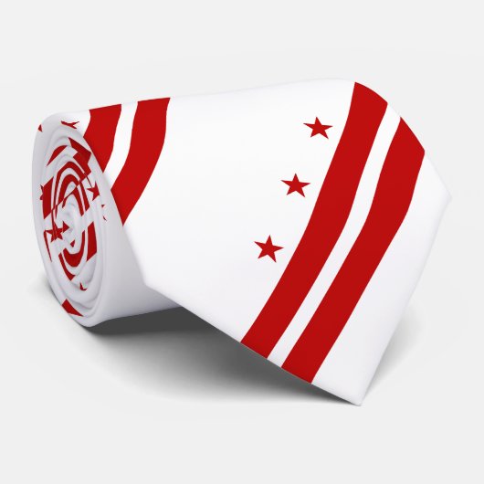 Cravate Drapeau de l'État de Washington DC (Roulé)