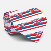 Cravate Drapeau de l'État d'Hawaï (Roulé)