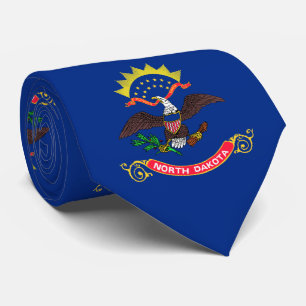 Cravate Drapeau de l'État du Dakota du Nord