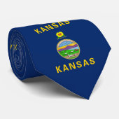 Cravate Drapeau de l'État du Kansas (Roulé)