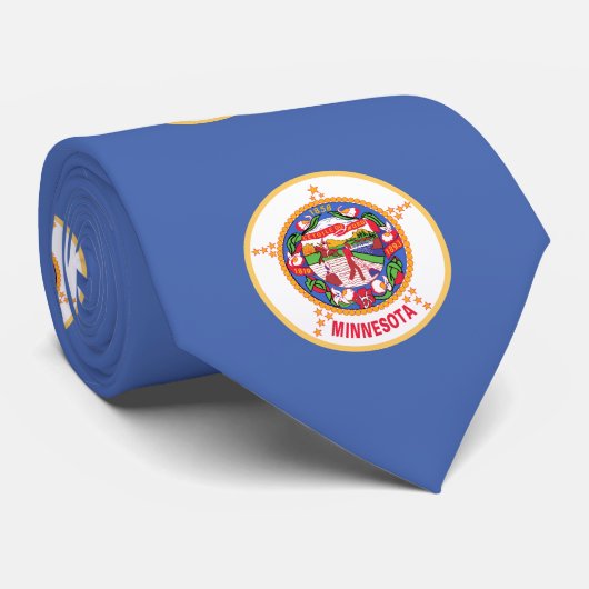 Cravate Drapeau de l'État du Minnesota (Roulé)