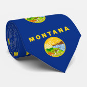 Cravate Drapeau de l'État du Montana (Roulé)