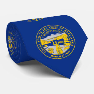 Cravate Drapeau de l'État du Nebraska