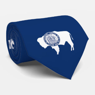Cravate Drapeau de l'État du Wyoming