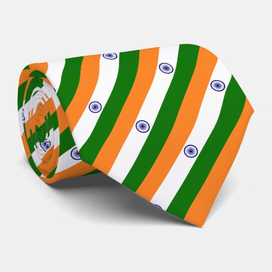 Cravate Drapeau de l'Inde (Roulé)