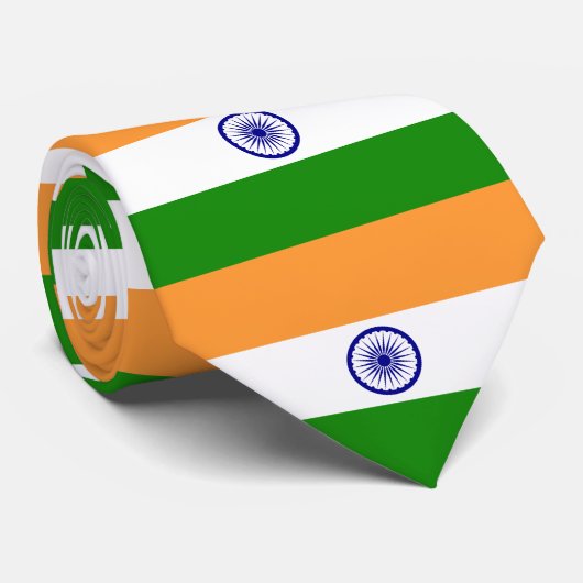 Cravate Drapeau de l'Inde (Roulé)
