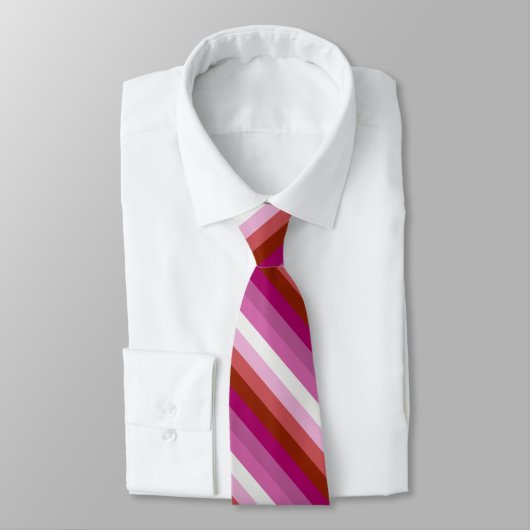 Cravate Drapeau de lipstick Lesbian Pride (Attaché)