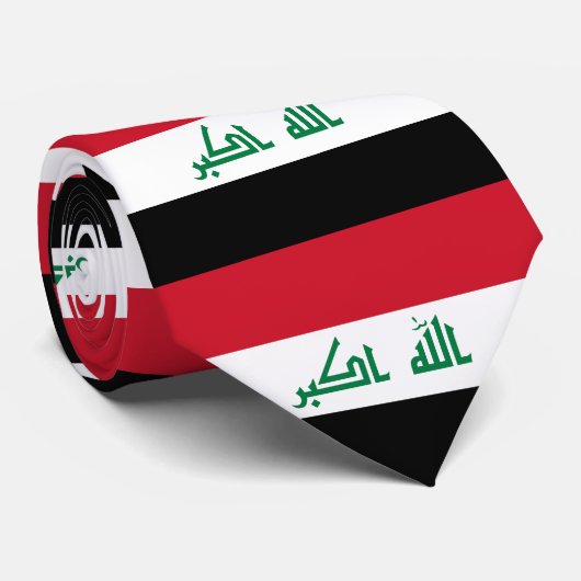 Cravate Drapeau de l'Irak (Roulé)