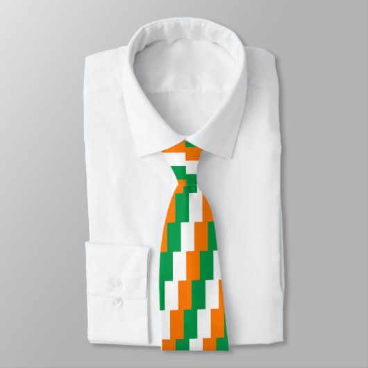 Cravate Drapeau de l'Irlande Saint Patrick's Day (Attaché)