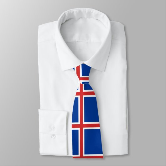 Cravate Drapeau de l'Islande (Attaché)