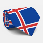 Cravate Drapeau de l'Islande (Roulé)