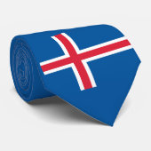 Cravate Drapeau de l'Islande (Roulé)