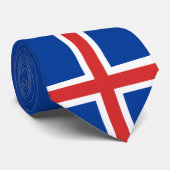 Cravate Drapeau de l'Islande (Roulé)