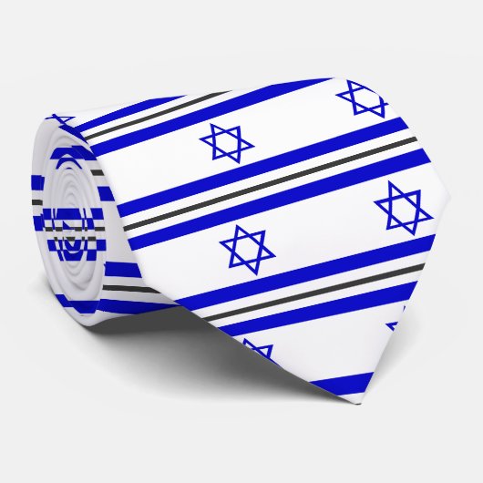 Cravate Drapeau de l'Israël (Roulé)