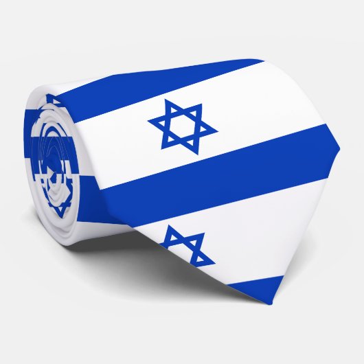 Cravate Drapeau de l'Israël, Israël (Roulé)