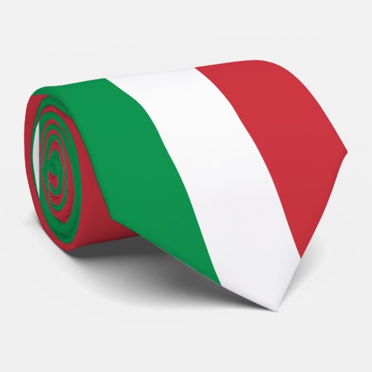 Cravate Drapeau de l'Italie (Roulé)