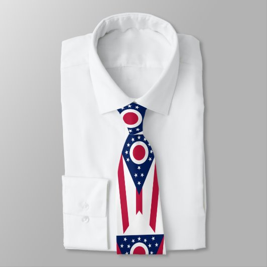 Cravate Drapeau de l'Ohio (Attaché)