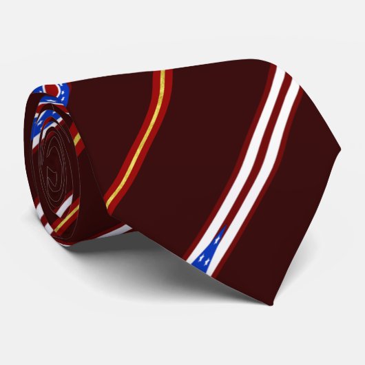 Cravate Drapeau de l'Ohio (Roulé)