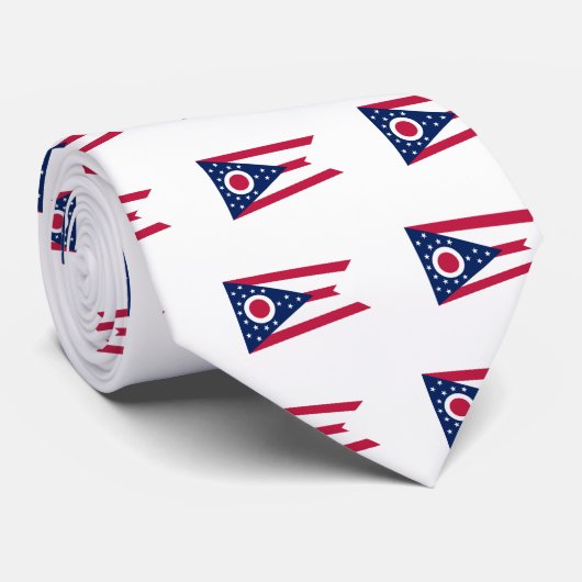 Cravate Drapeau de l'Ohio (Roulé)