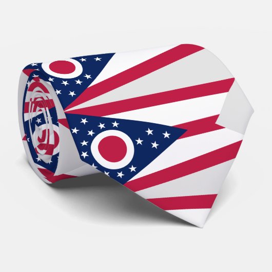Cravate Drapeau de l'Ohio (Roulé)