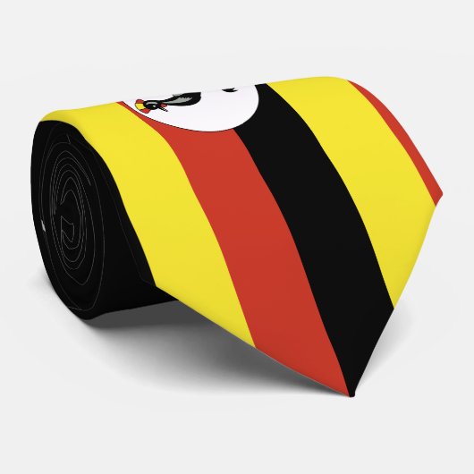 Cravate Drapeau de l'Ouganda (Roulé)