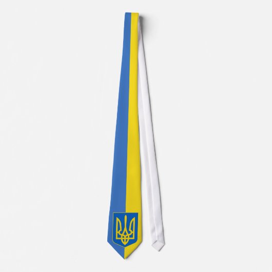 Cravate Drapeau de l'Ukraine (Devant)