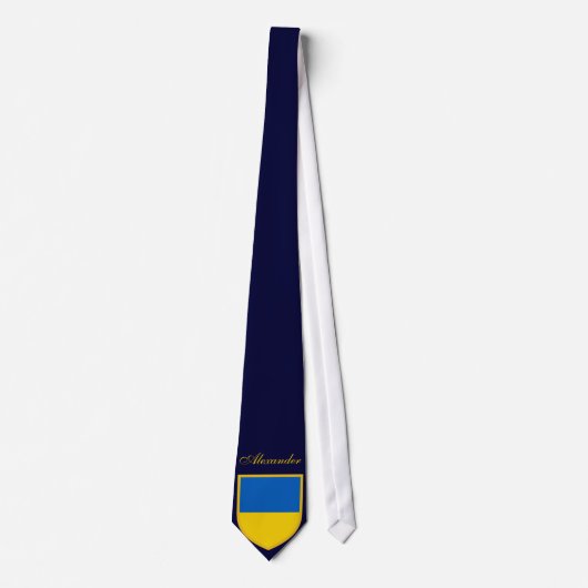 Cravate Drapeau de l'Ukraine (Devant)