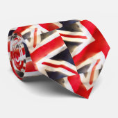 Cravate Drapeau de l'Union jack agitant au vent (Roulé)