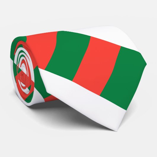 Cravate Drapeau de Madagascar (Roulé)