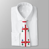 Cravate Drapeau de Montréal (Québec, Canada) (Attaché)