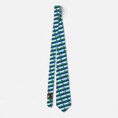 Cravate Drapeau de Mosotho et armoiries du Lesotho (Dos)