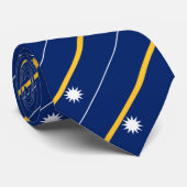 Cravate Drapeau de Nauru (Roulé)